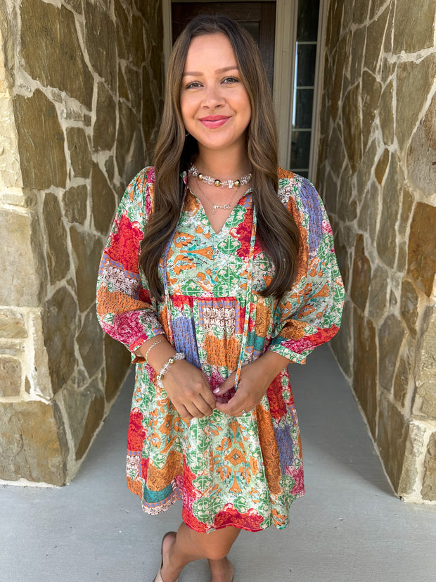 Joyful Patterns Dress