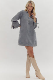 The Collared Denim Dress