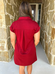 The Everyday Edit Dress - Burgundy