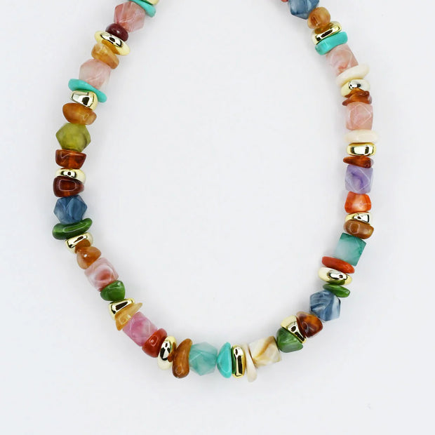 Color Twist Beaded Necklace