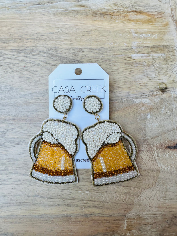 Beer Beaded Earrings