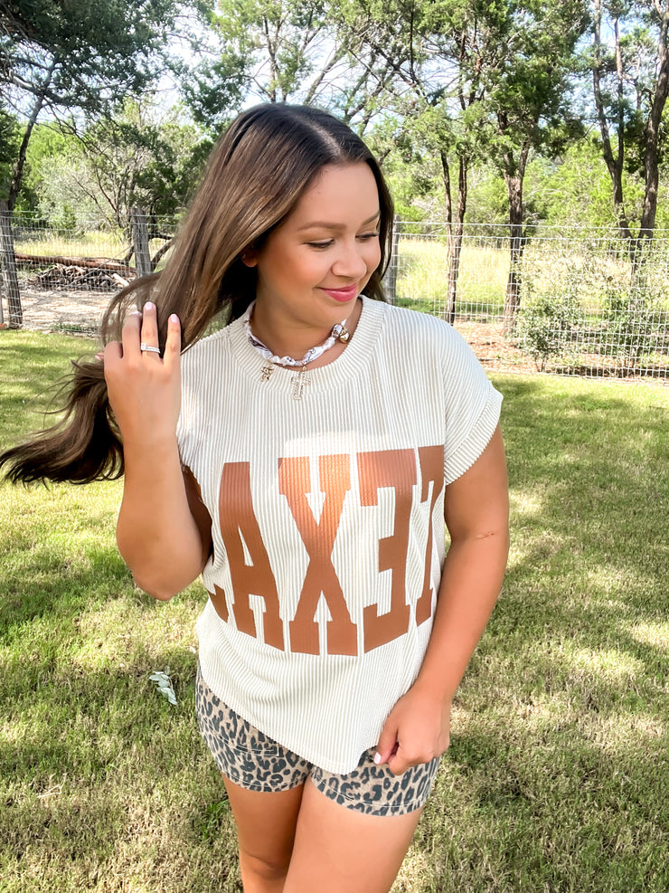 Game On Texas Top - Cream