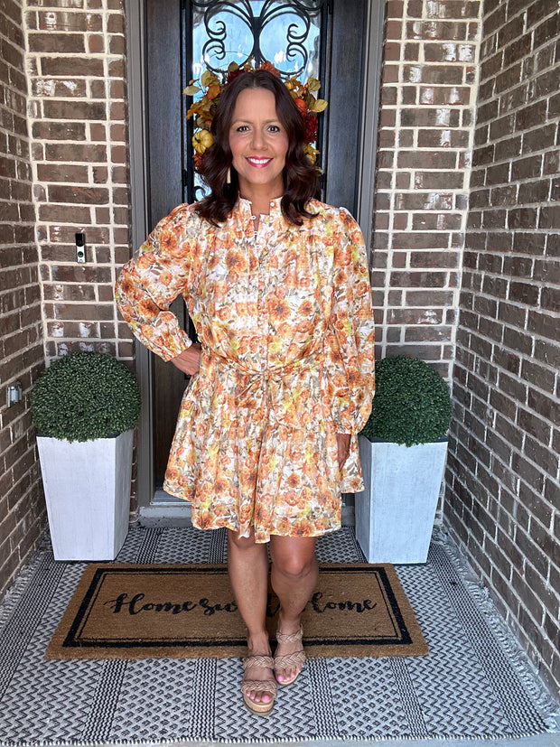 Fall Floral Dress