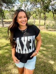 Game On Texas Top - Black