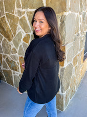 Cuddle Up Cardigan - Black