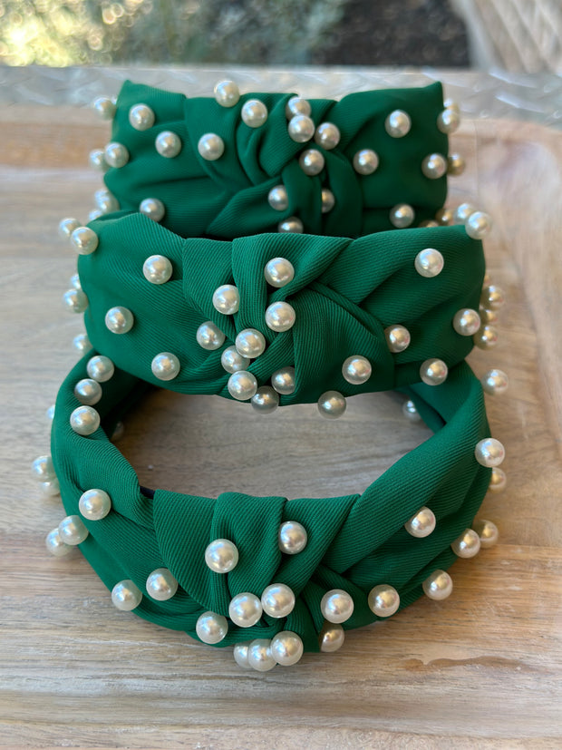 Green Pearl Headband