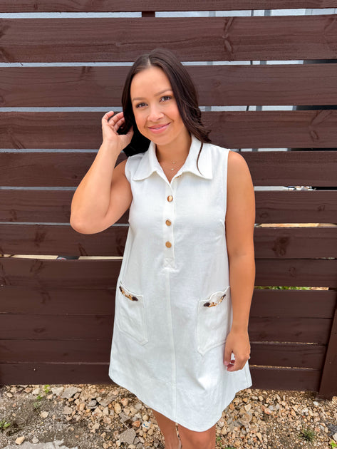 derby mini dresses Derby Denim Mini Dress