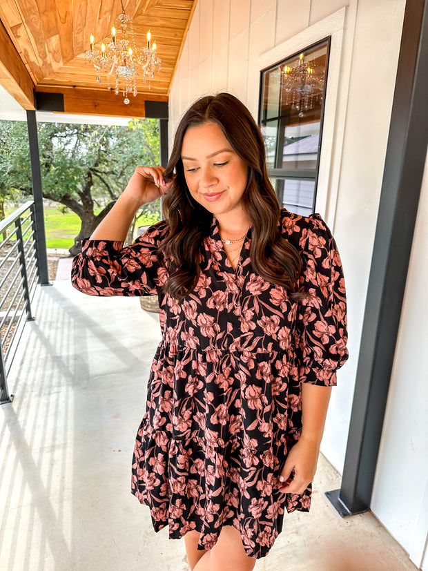 Changing Seasons Floral Printed Dress