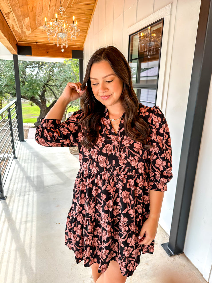 Changing Seasons Floral Printed Dress