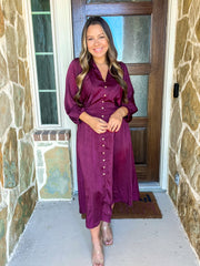 A Glass of Merlot Midi Dress