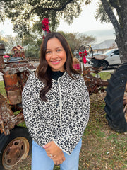 Leopard Quilted Jacket