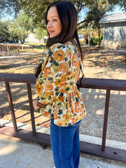 Giving Thanks Floral Top