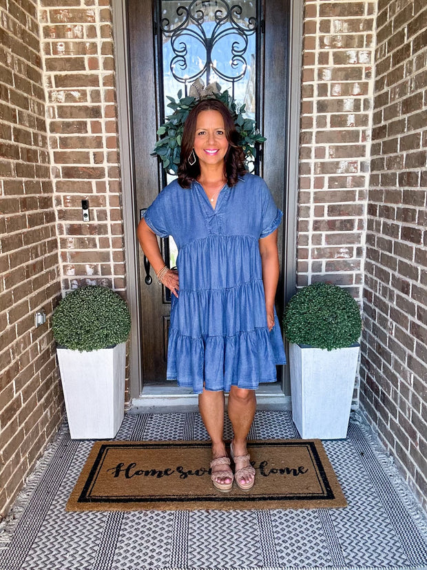 Denim Collared Dress