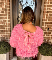 Frilly Pink Sweater