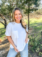 Step Into Spring Ribbed Top - Off White