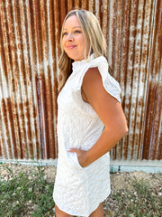 Love You More Floral Dress - White