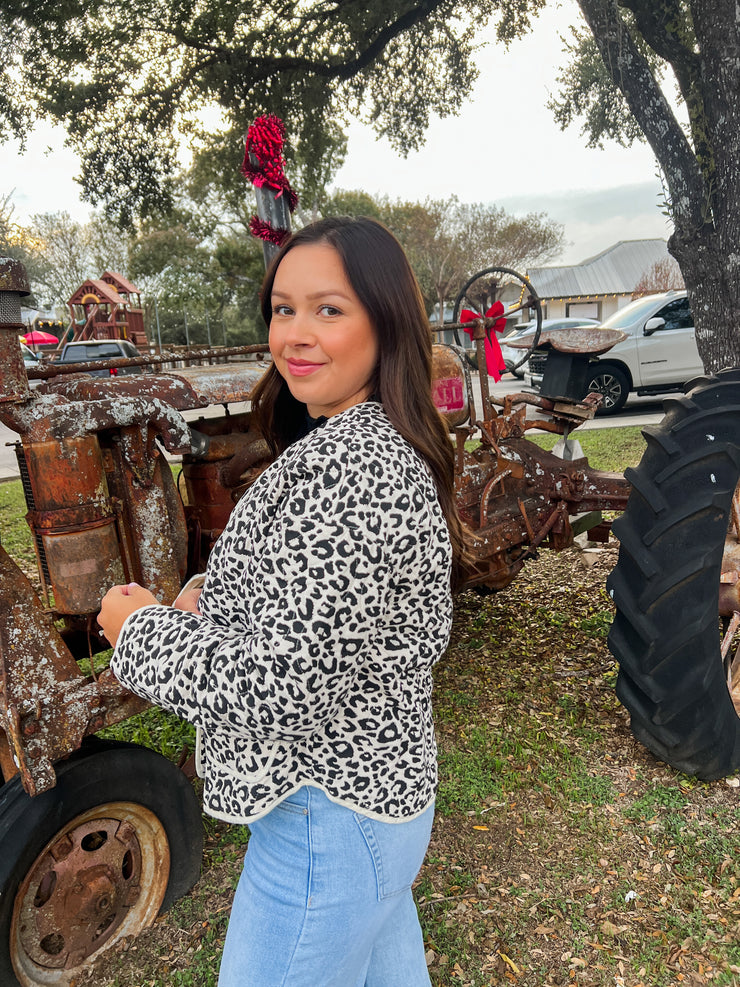Leopard Quilted Jacket