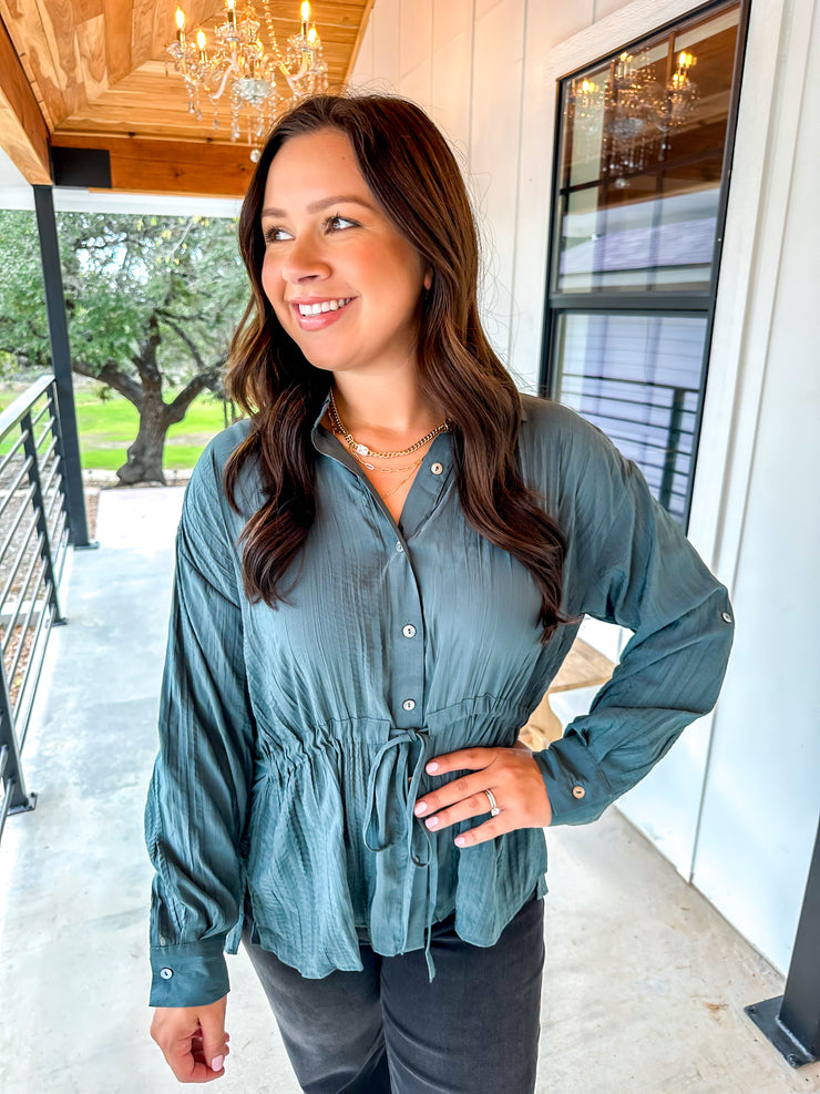 Sleigh The Day Top - Teal