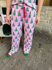 A Pink Christmas Pajama Pants