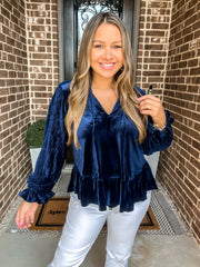 Winter Days Velvet Top