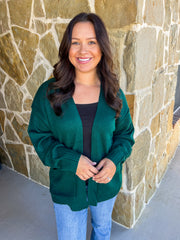 Cuddle Up Cardigan - Dark Green