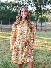 Fall Floral Dress