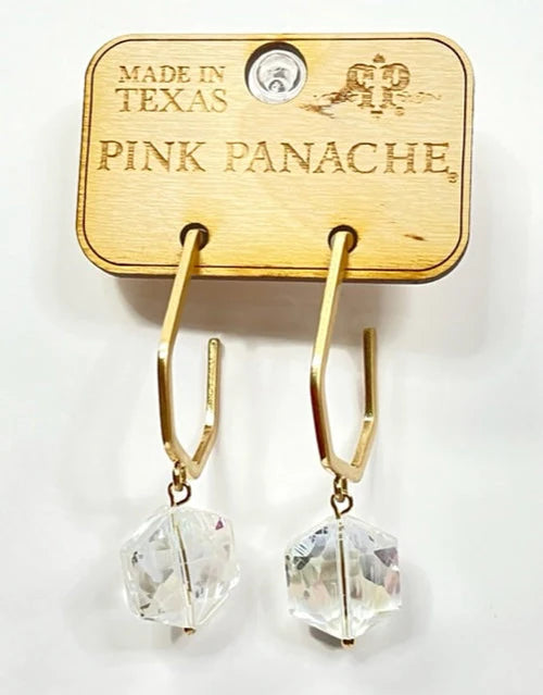 Pink Panache Gold AB Earrings