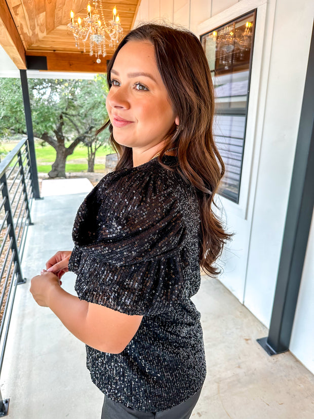 After Party Sequin Top