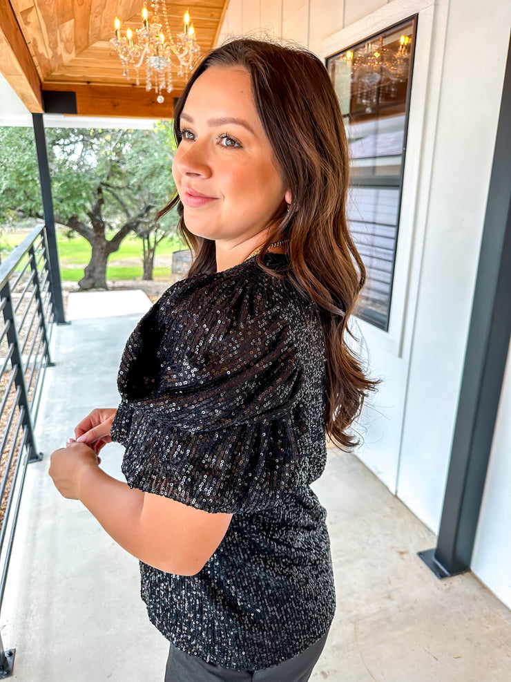 After Party Sequin Top
