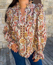 Fall In Love Printed Top