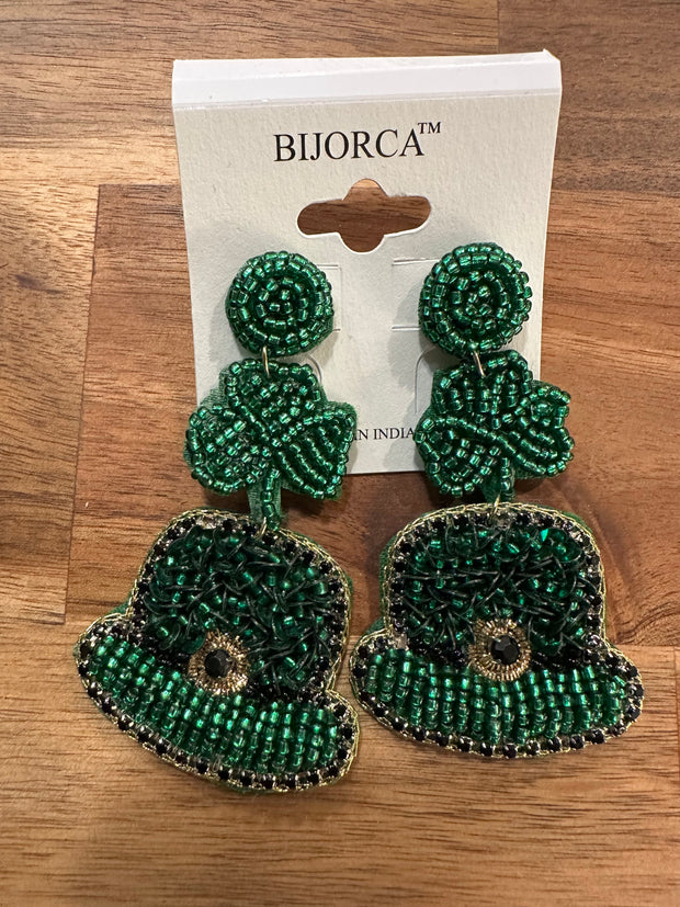 St. Patty’s Beaded Earring