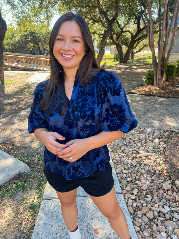 Winter Nights Top - Blue