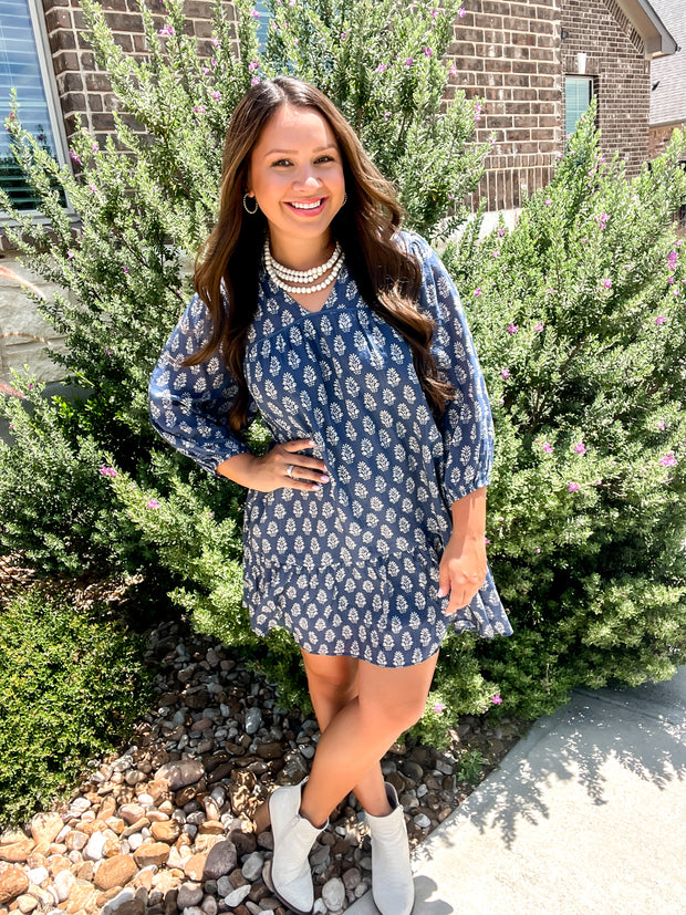 Changing Skies Printed Dress