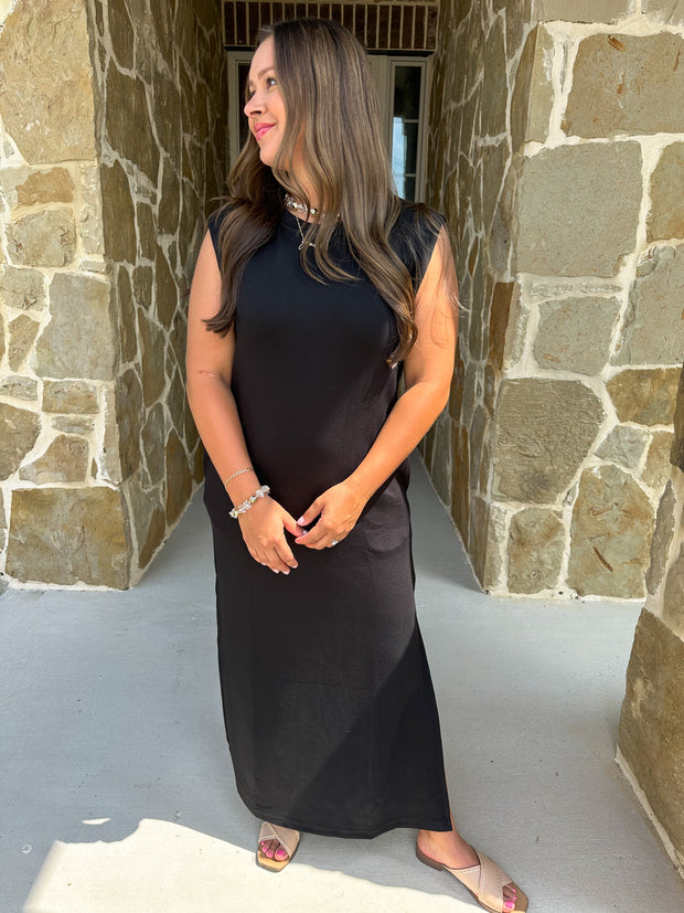 In Routine Classic Dress - Black
