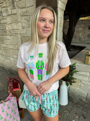 Nutcracker Christmas Top - Soft Pink