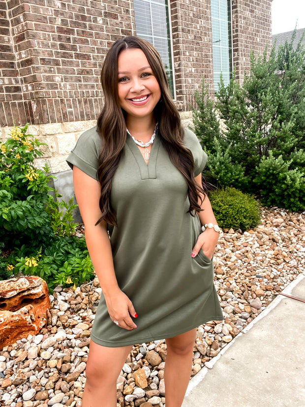The Everyday Edit Dress - Olive
