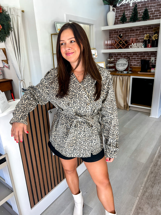 Totally Trench Leopard Jacket