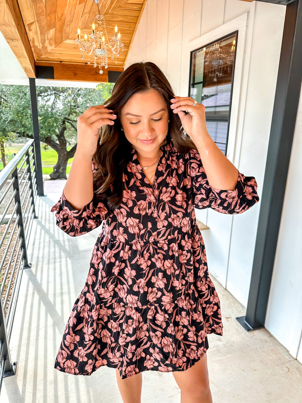 Changing Seasons Floral Printed Dress