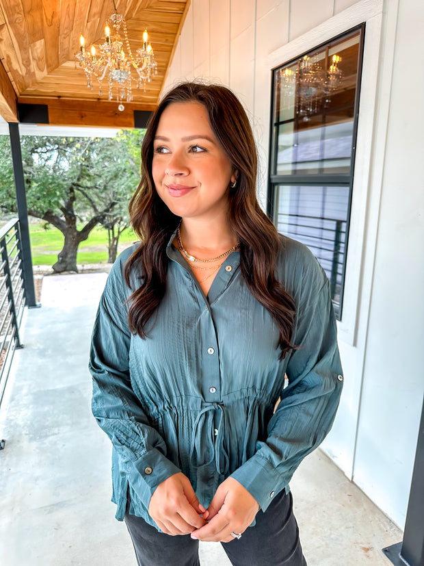 Sleigh The Day Top - Teal