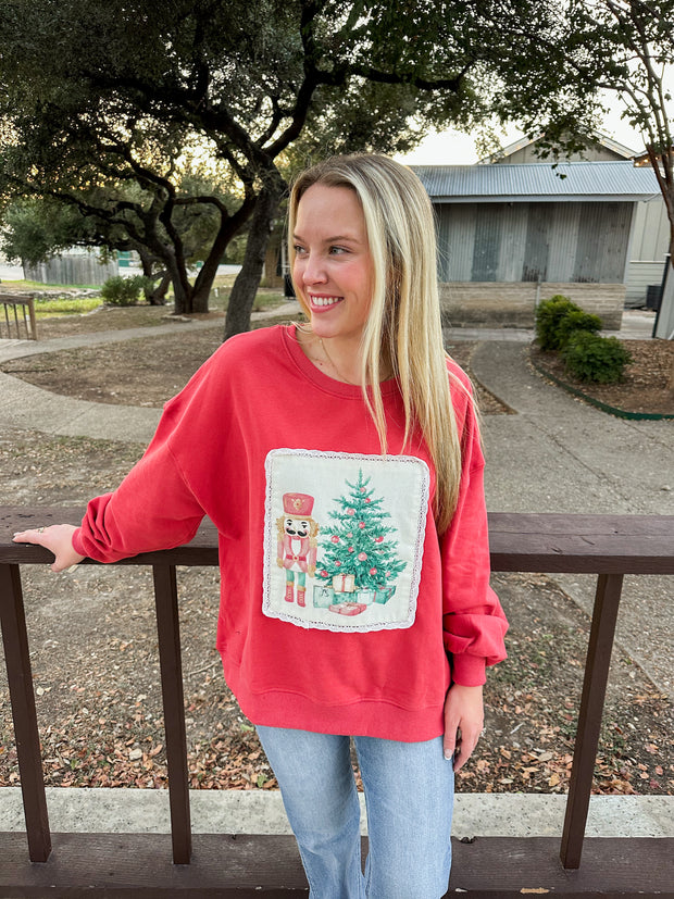 Cutesy Christmas Pullover Top