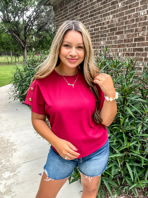 Soft Season Top - Cherry