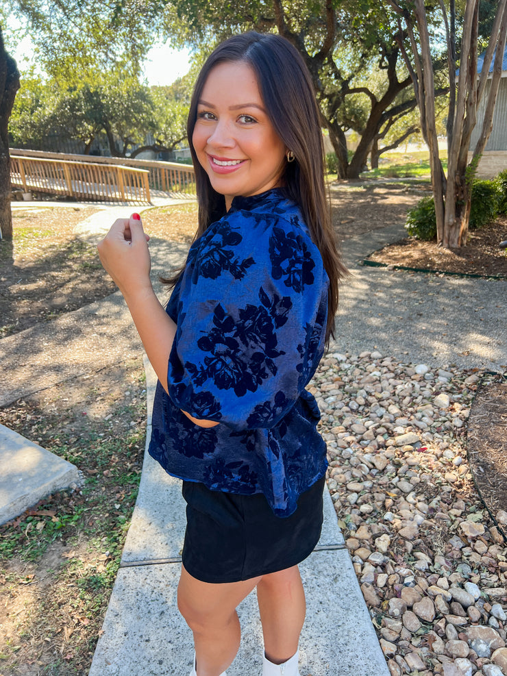 Winter Nights Top - Blue