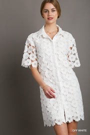 White Wonders Crochet Dress