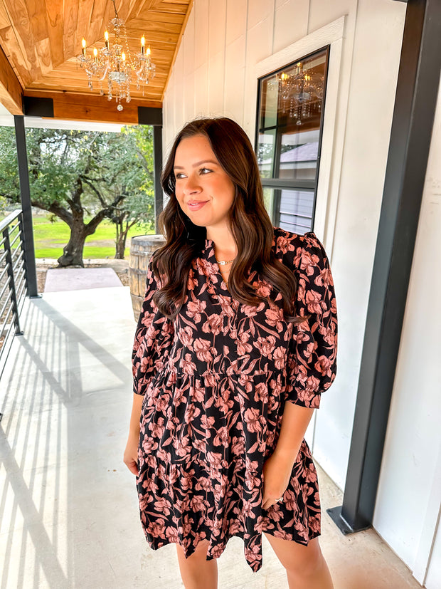 Changing Seasons Floral Printed Dress