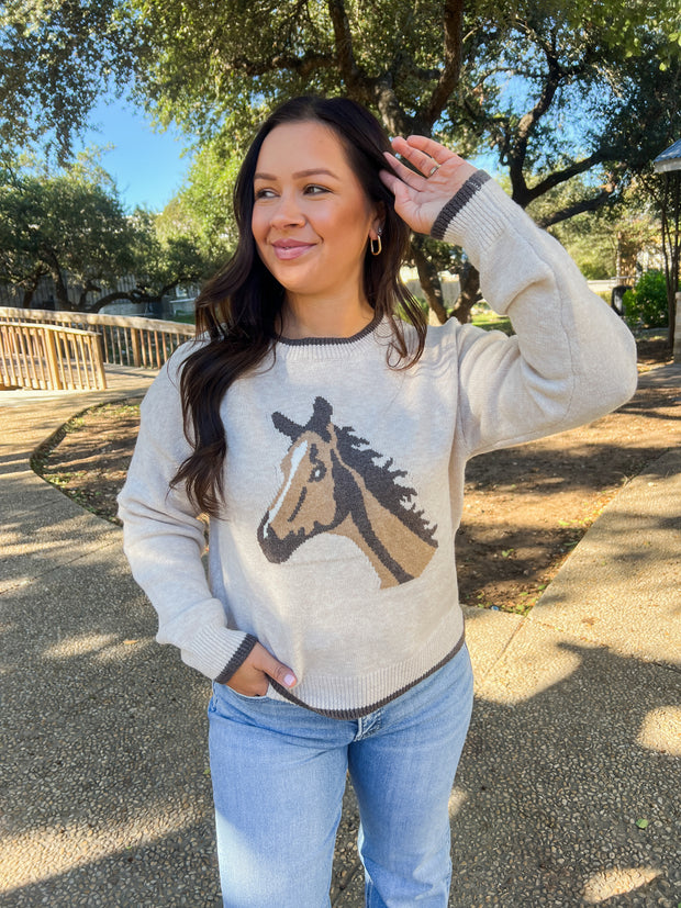 Saddle Up Horse Sweater