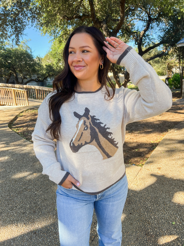 Saddle Up Horse Sweater