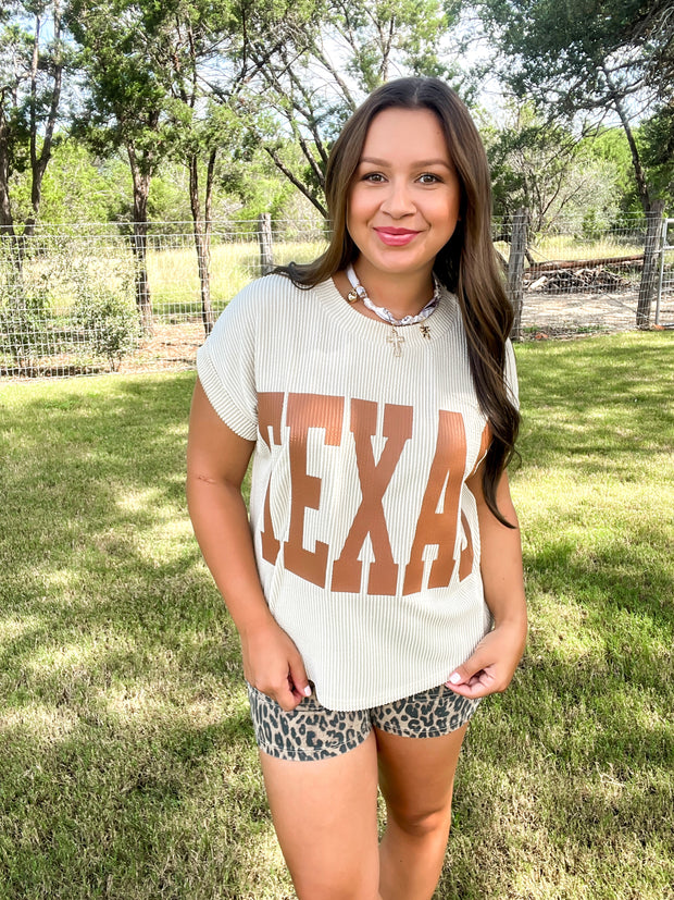 Game On Texas Top - Cream