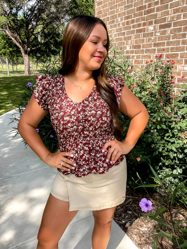 Subtle Season Floral Top