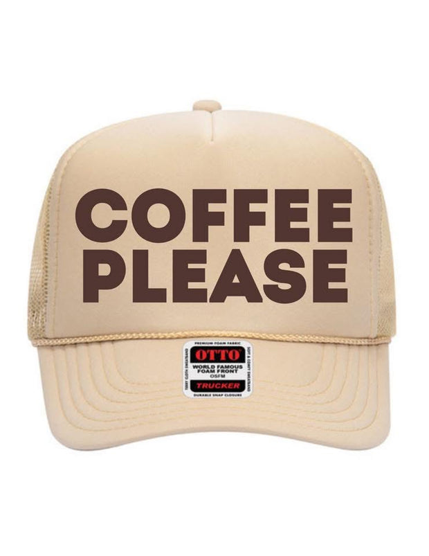 Coffee Please Trucker Hat
