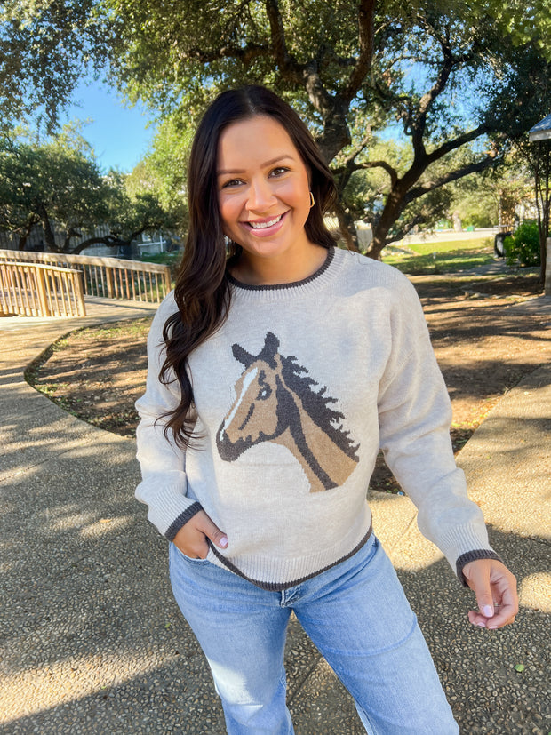 Saddle Up Horse Sweater